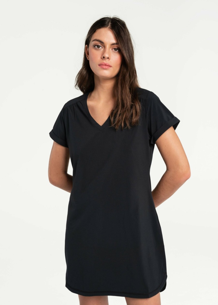 WOMEN Lole Dresses & Jumpsuits | Olivie V- Neck Dress - Black