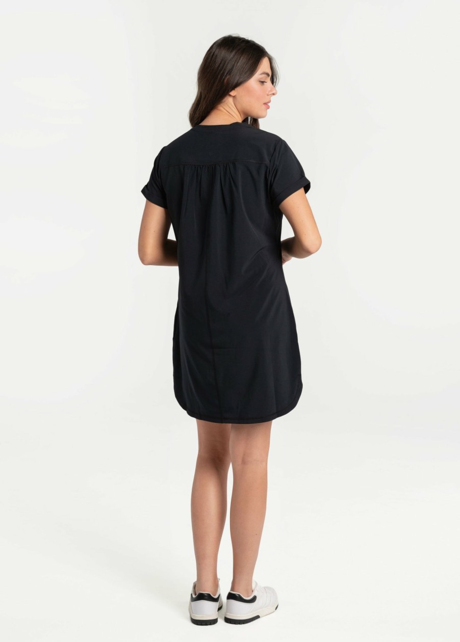 WOMEN Lole Dresses & Jumpsuits | Olivie V- Neck Dress - Black