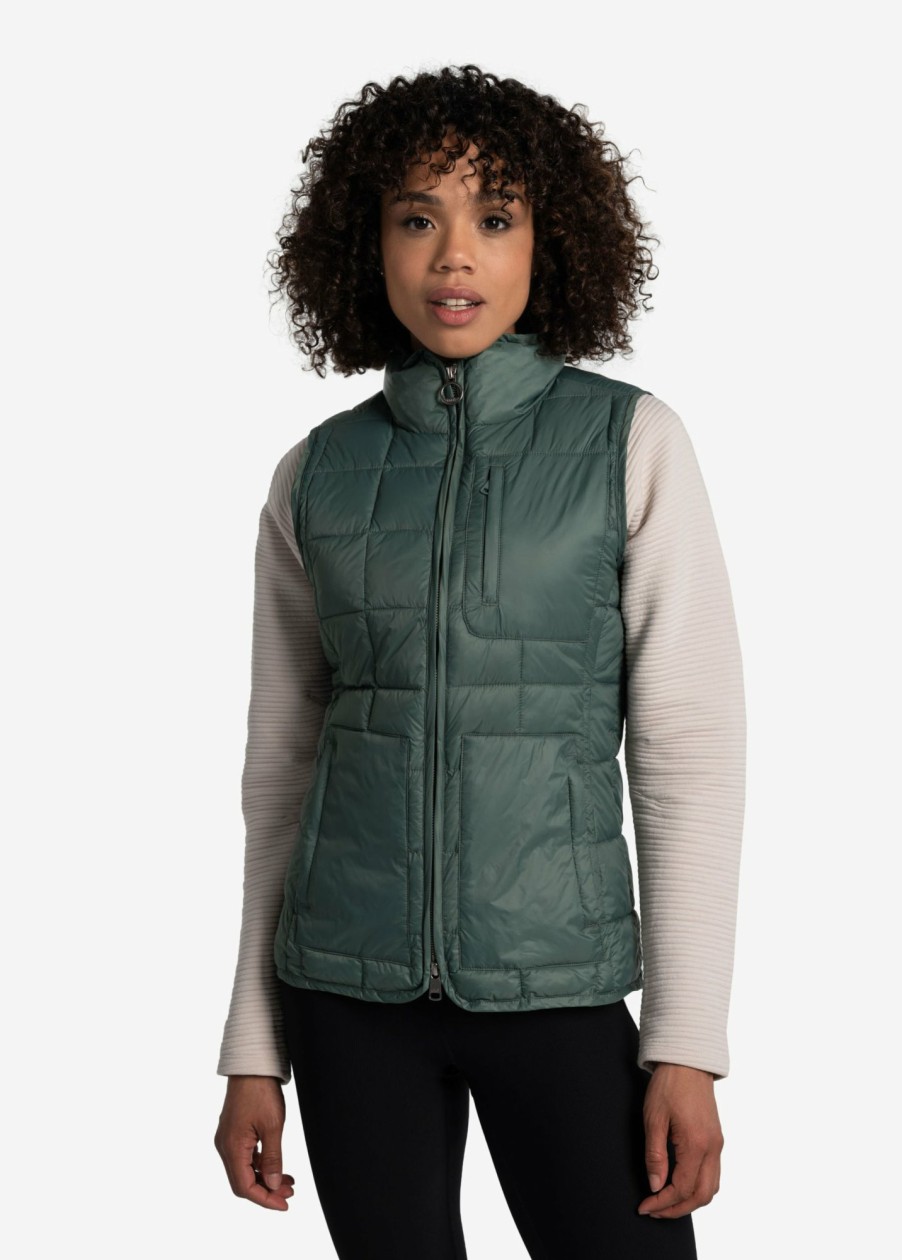 WOMEN Lole Mid-season Jackets | Daily Insulated Vest - Marlin Blue