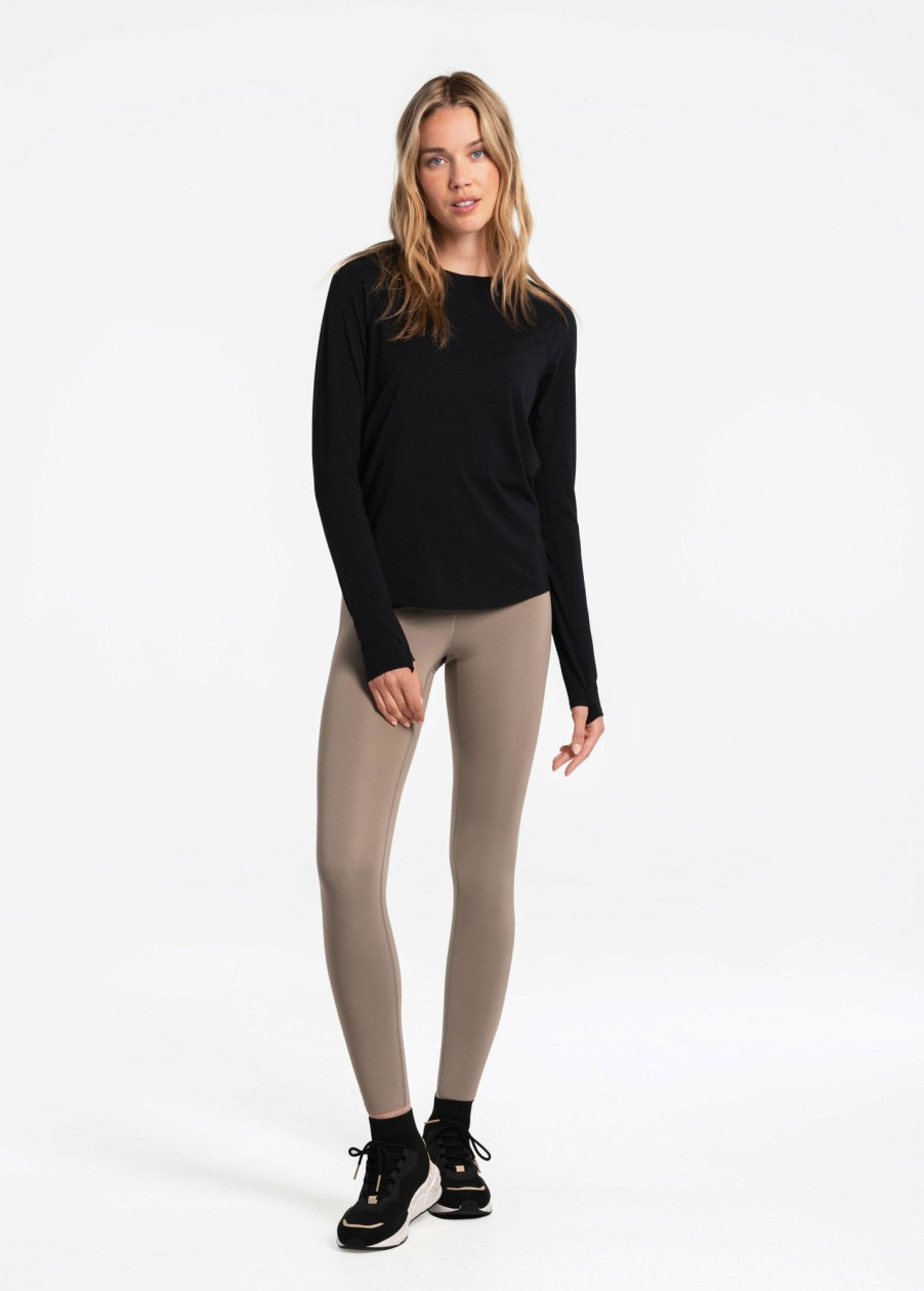 WOMEN Lole Tees & Tanks | Performance Wool Long Sleeve - Black