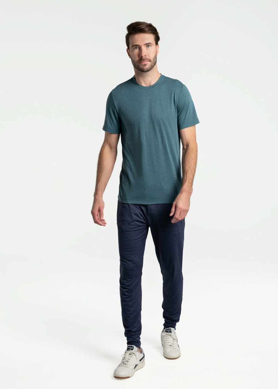 MEN Lole T-shirts & Hoodies | Everyday Short Sleeve - Arctic Blue