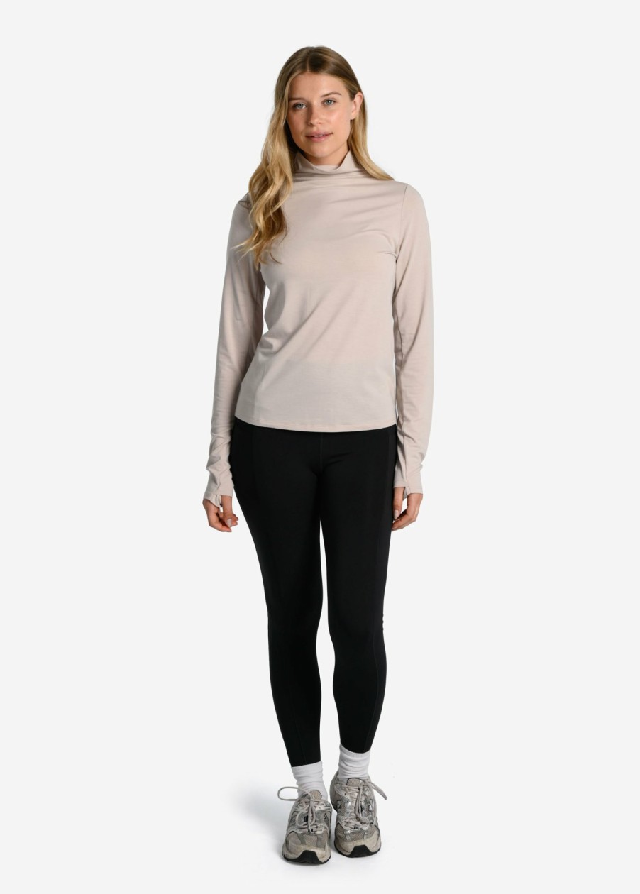 WOMEN Lole Tees & Tanks | Performance Wool Moisture- Wicking Turtleneck - Abalone