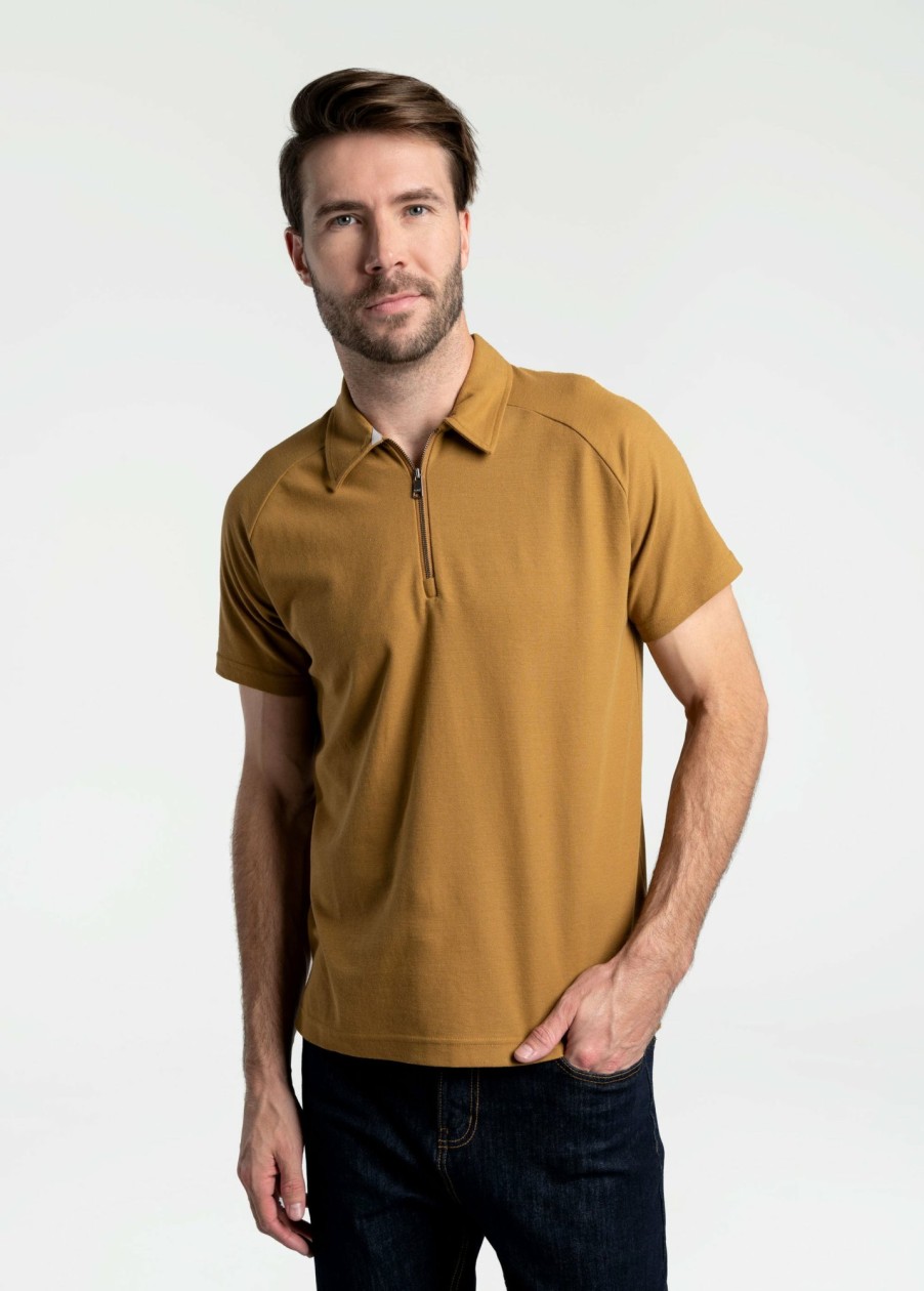 MEN Lole T-shirts & Hoodies | Colin Polo Short Sleeve - Cumin