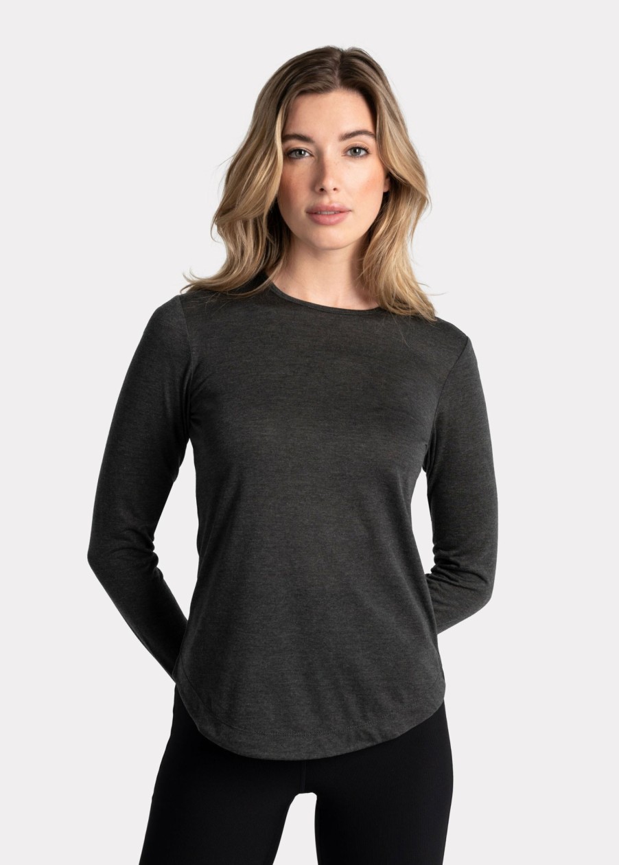 WOMEN Lole Tees & Tanks | Everyday Long Sleeve - Black