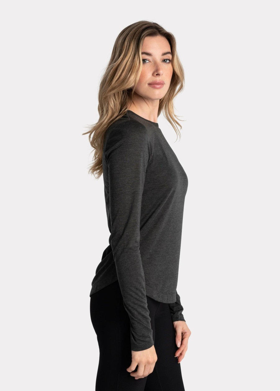 WOMEN Lole Tees & Tanks | Everyday Long Sleeve - Black