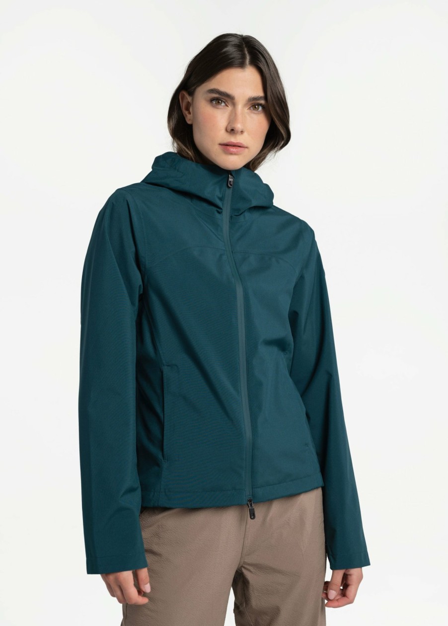 WOMEN Lole Mid-season Jackets | Element Rain Jacket - Emerald