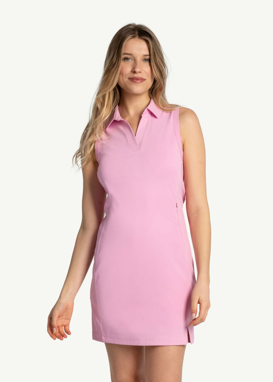 WOMEN Lole Fitness & Running | Step Up Polo Dress - Verbena