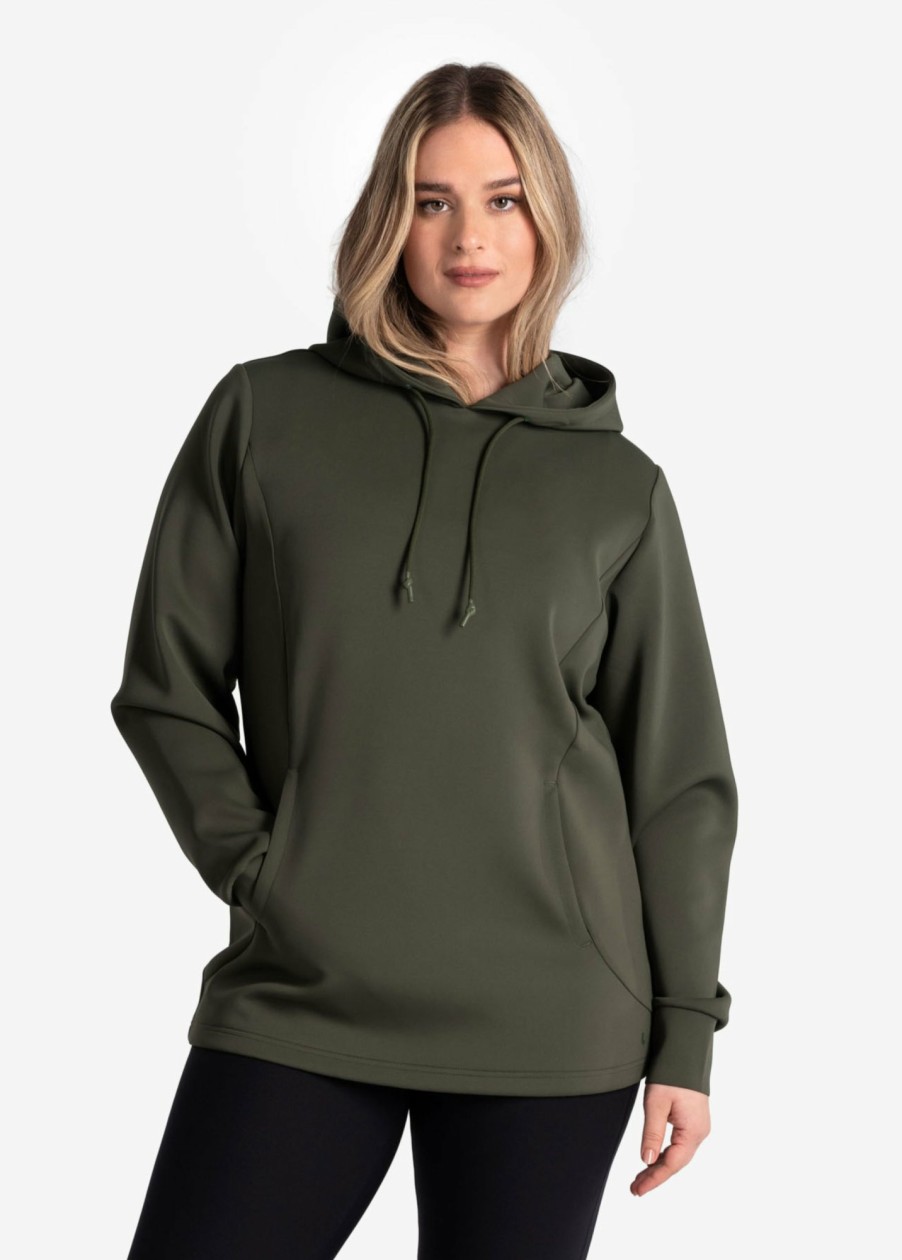 WOMEN Lole Hoodies & Sweaters | Spacer Long Sleeve Tunic - Kombu