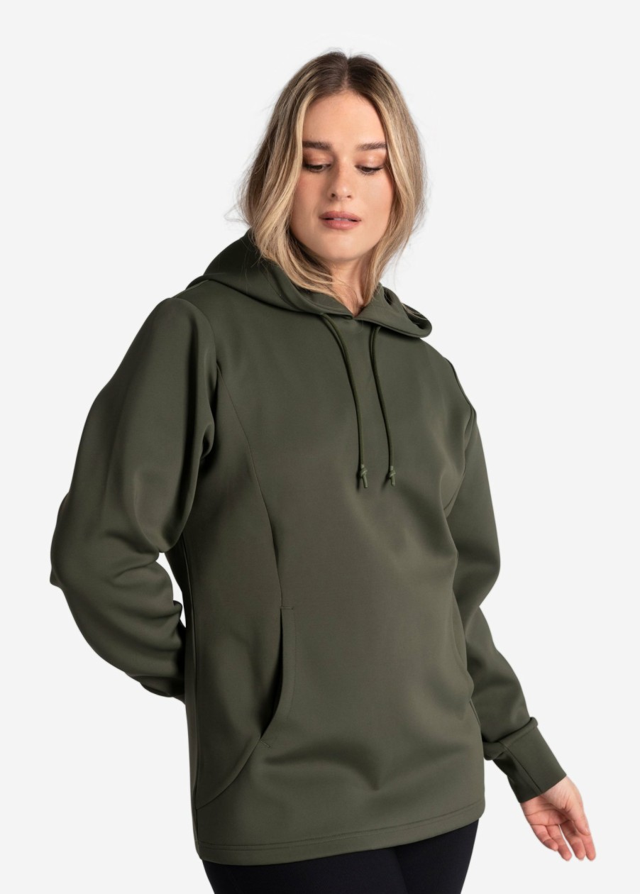 WOMEN Lole Hoodies & Sweaters | Spacer Long Sleeve Tunic - Kombu