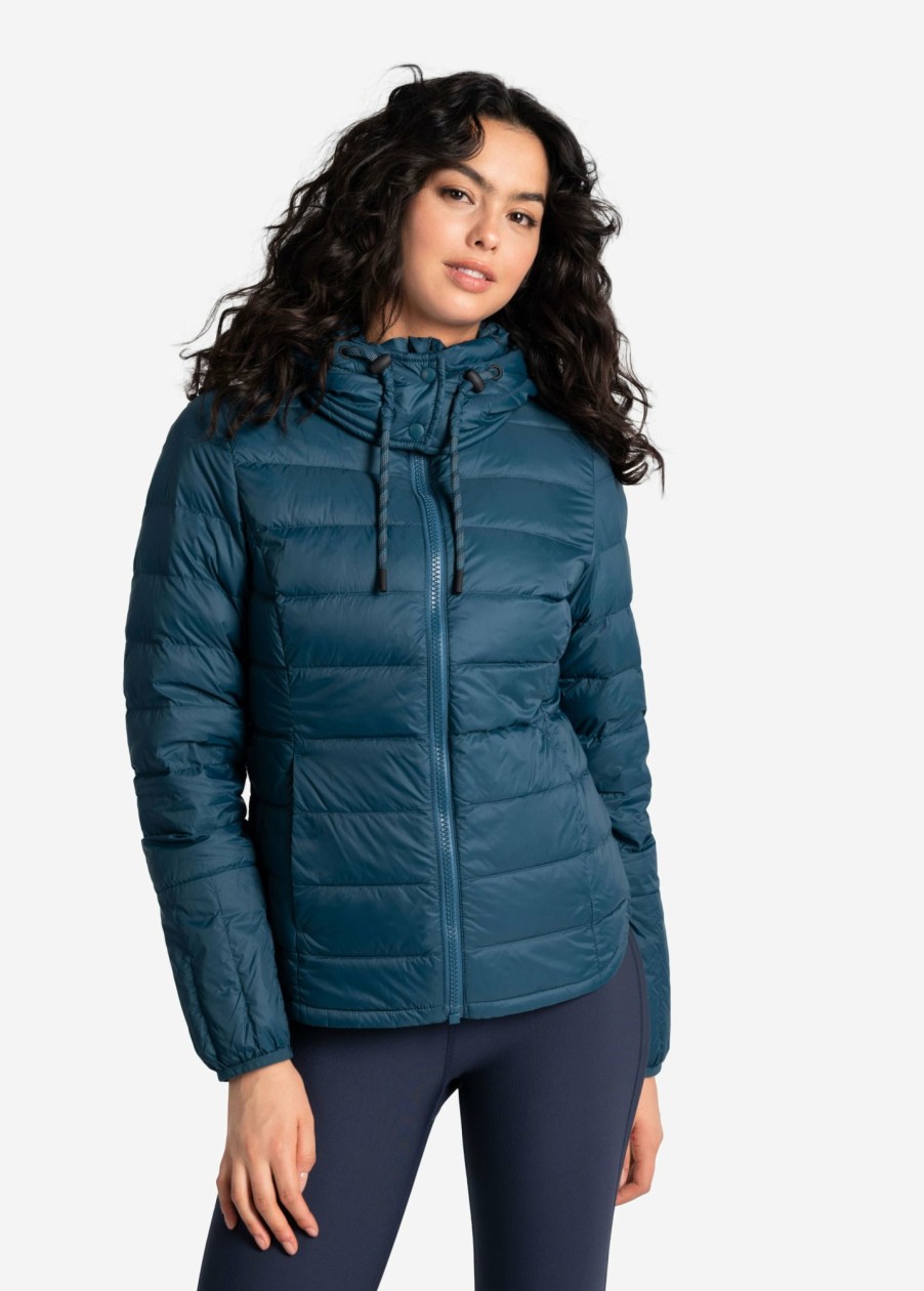 WOMEN Lole Mid-season Jackets | Emeline Down Jacket - Fjord Blue