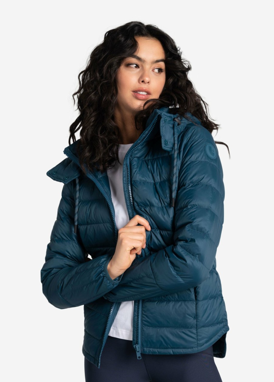 WOMEN Lole Mid-season Jackets | Emeline Down Jacket - Fjord Blue