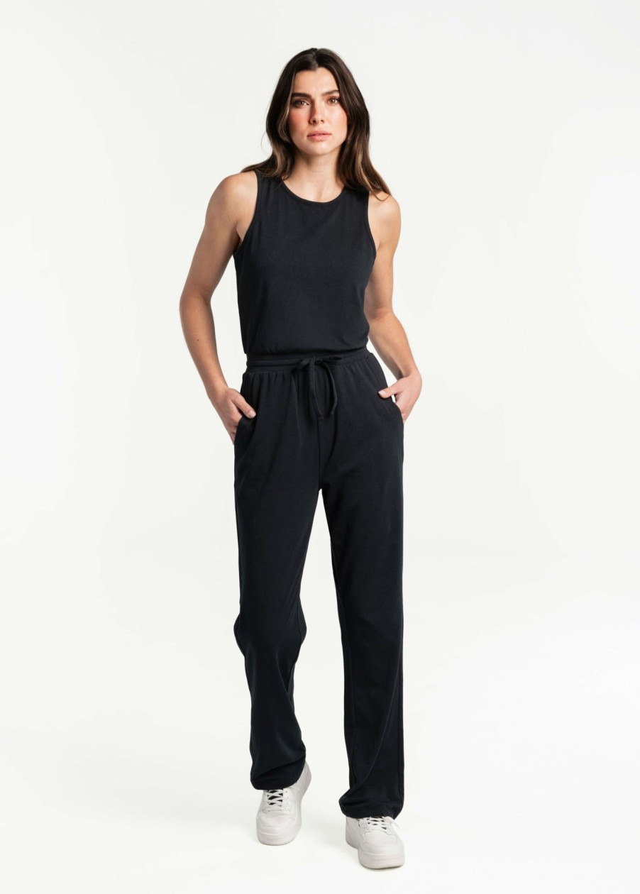 WOMEN Lole Dresses & Jumpsuits | Effortless Cotton Jumpsuit - Black