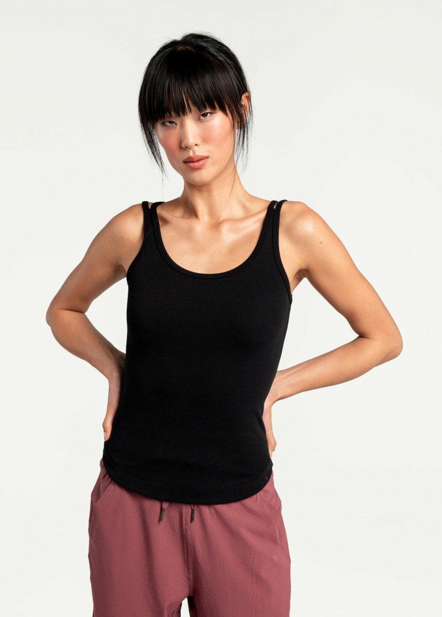 WOMEN Lole Tees & Tanks | Organic Cotton Tank Top - Black