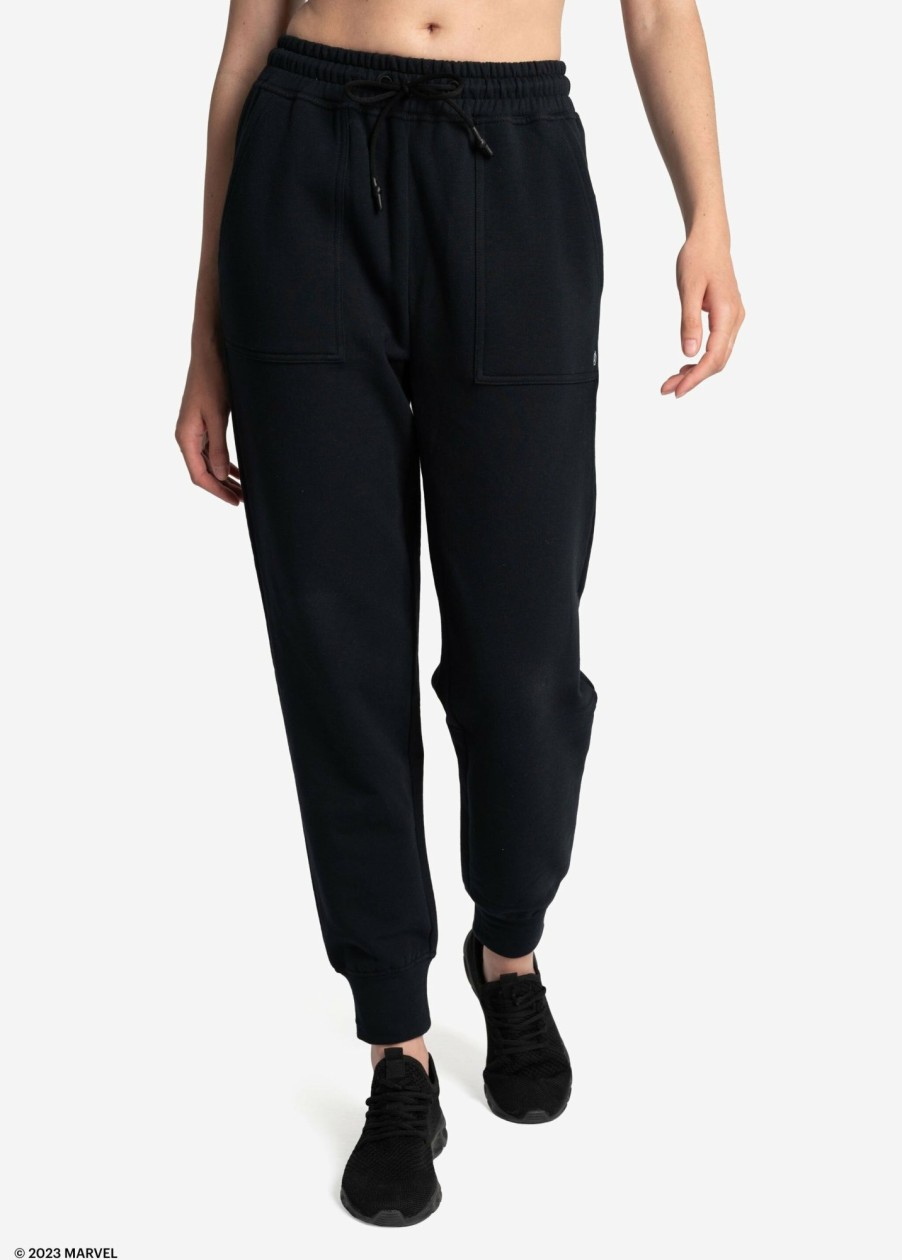 WOMEN Lole Joggers & Pants | Easy Fleece Jogger - Marvel Black Icone