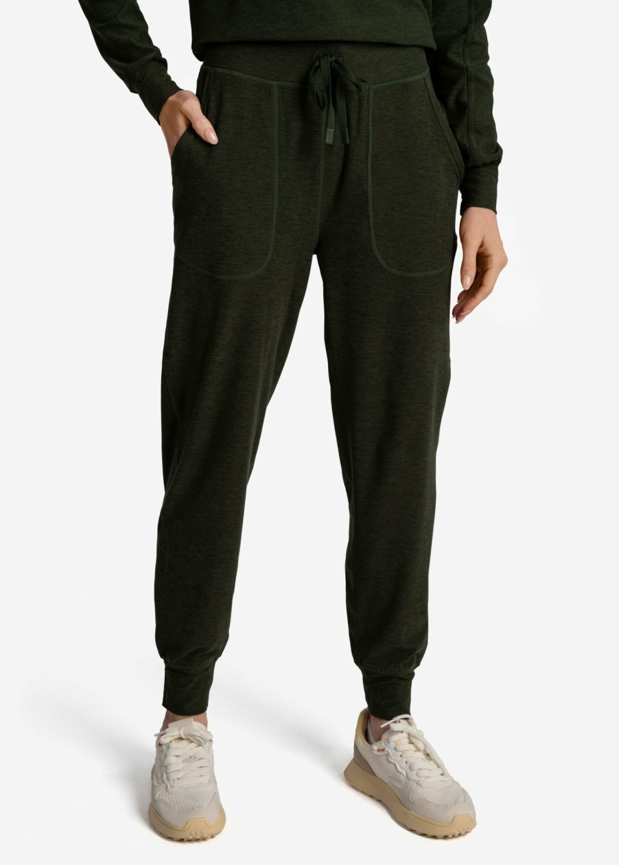 WOMEN Lole Loungewear | Om Tech Joggers - Kombu Heather