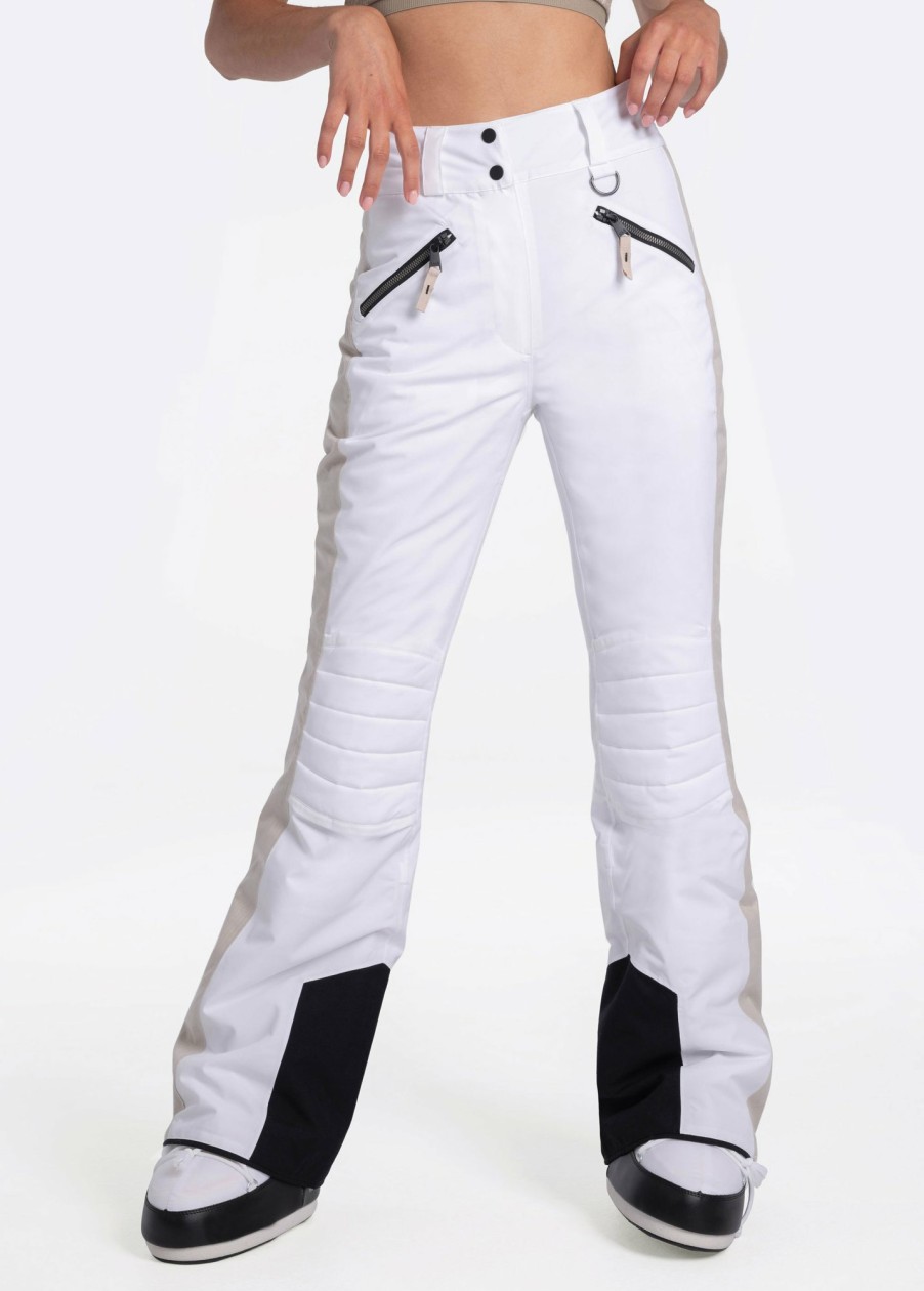 WOMEN Lole Outerwear | Mont Tremblant Insulated Snow Pants - White