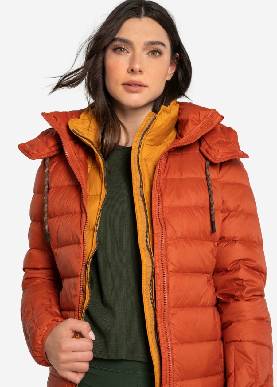 WOMEN Lole Mid-season Jackets | Emeline Down Jacket - Cinnamon