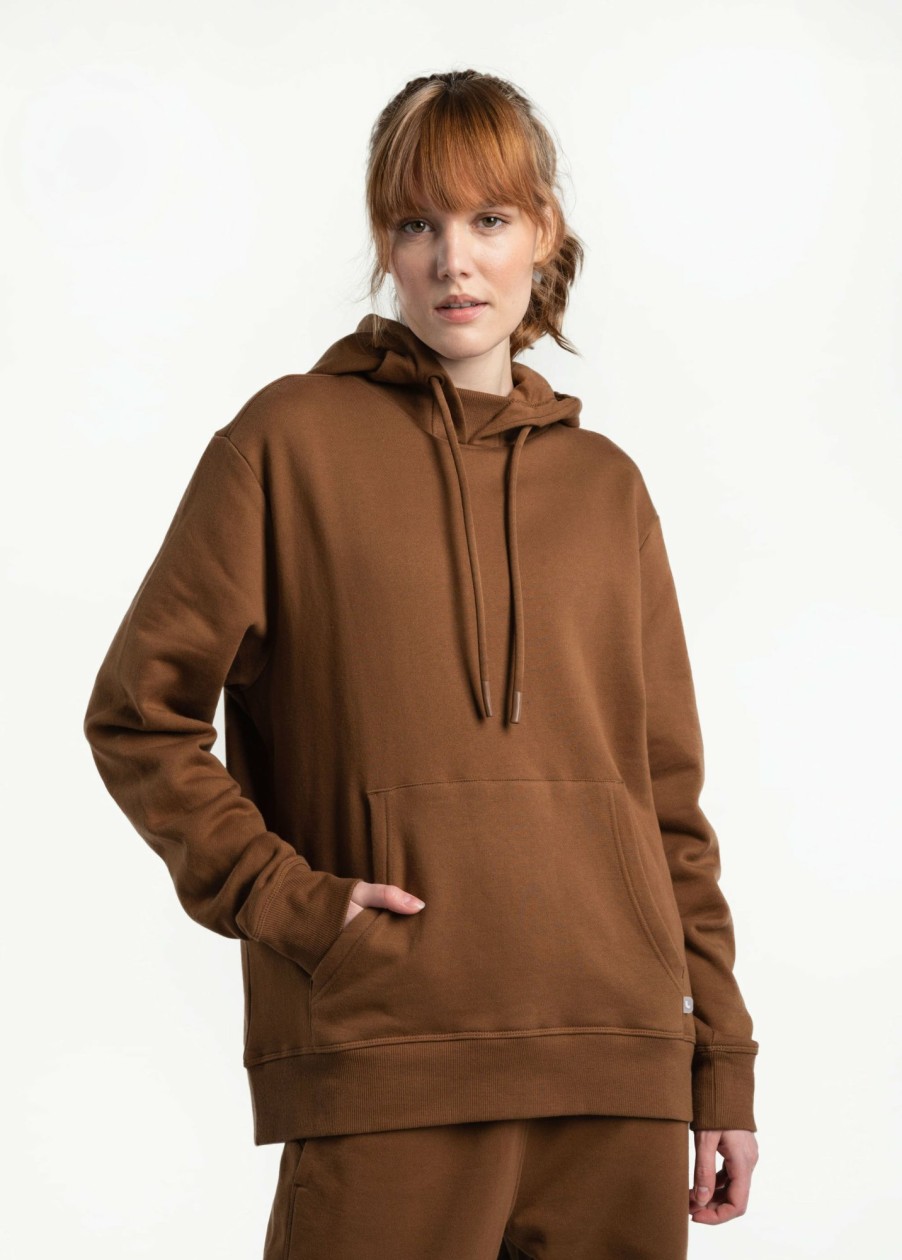 WOMEN Lole Hoodies & Sweaters | Essential Organic Cotton Hoodie - Black Walnut