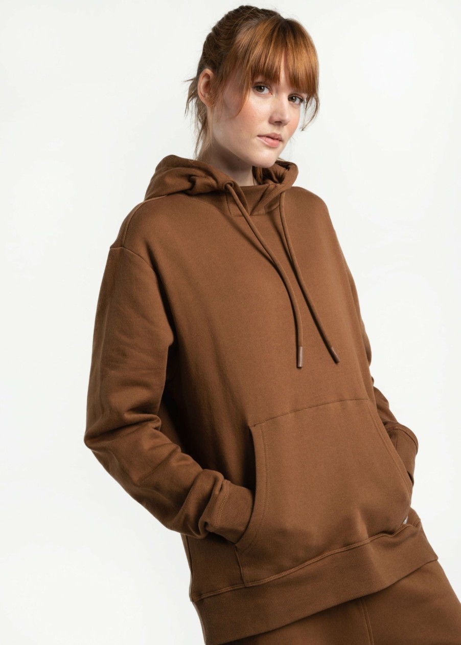 WOMEN Lole Hoodies & Sweaters | Essential Organic Cotton Hoodie - Black Walnut