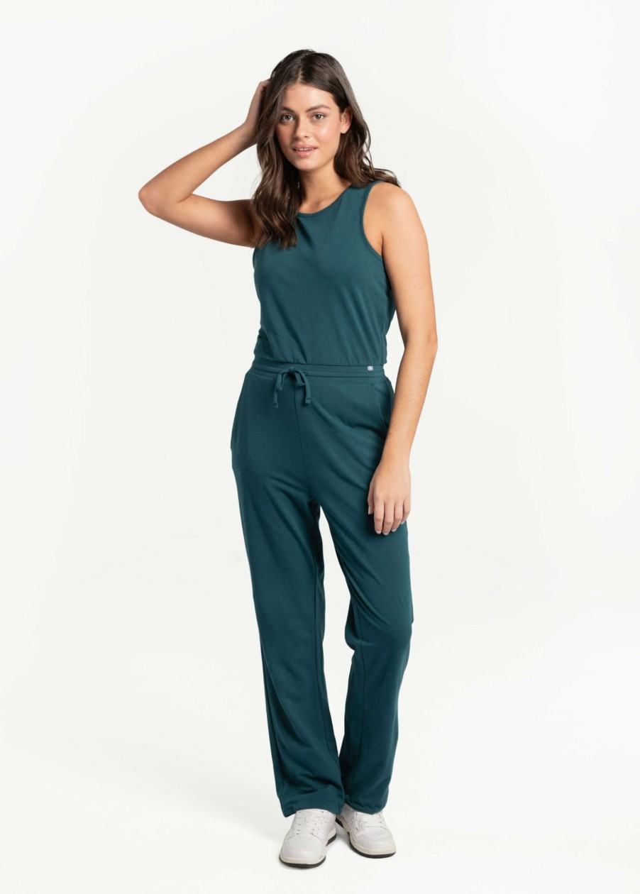 WOMEN Lole Dresses & Jumpsuits | Effortless Cotton Jumpsuit - Emerald