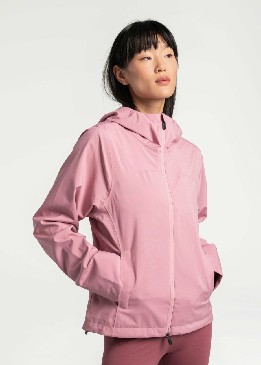 WOMEN Lole Mid-season Jackets | Element Rain Jacket - Foxglove