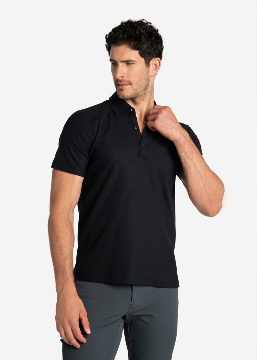 MEN Lole T-shirts & Hoodies | Colin Polo Short Sleeve - Black