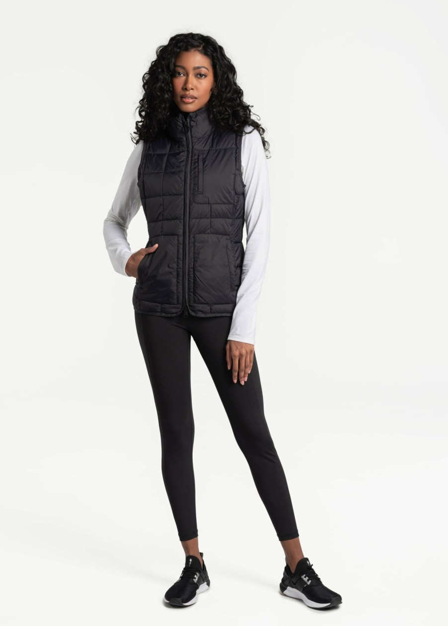 WOMEN Lole Mid-season Jackets | Daily Insulated Vest - Black