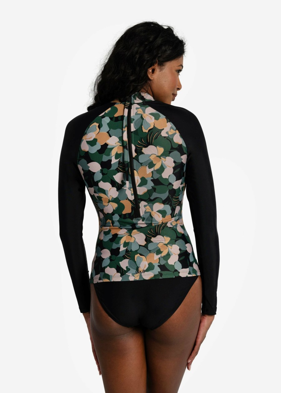 WOMEN Lole Swimwear | Seychelles Rashguard - Rio Floral Marlin Blue