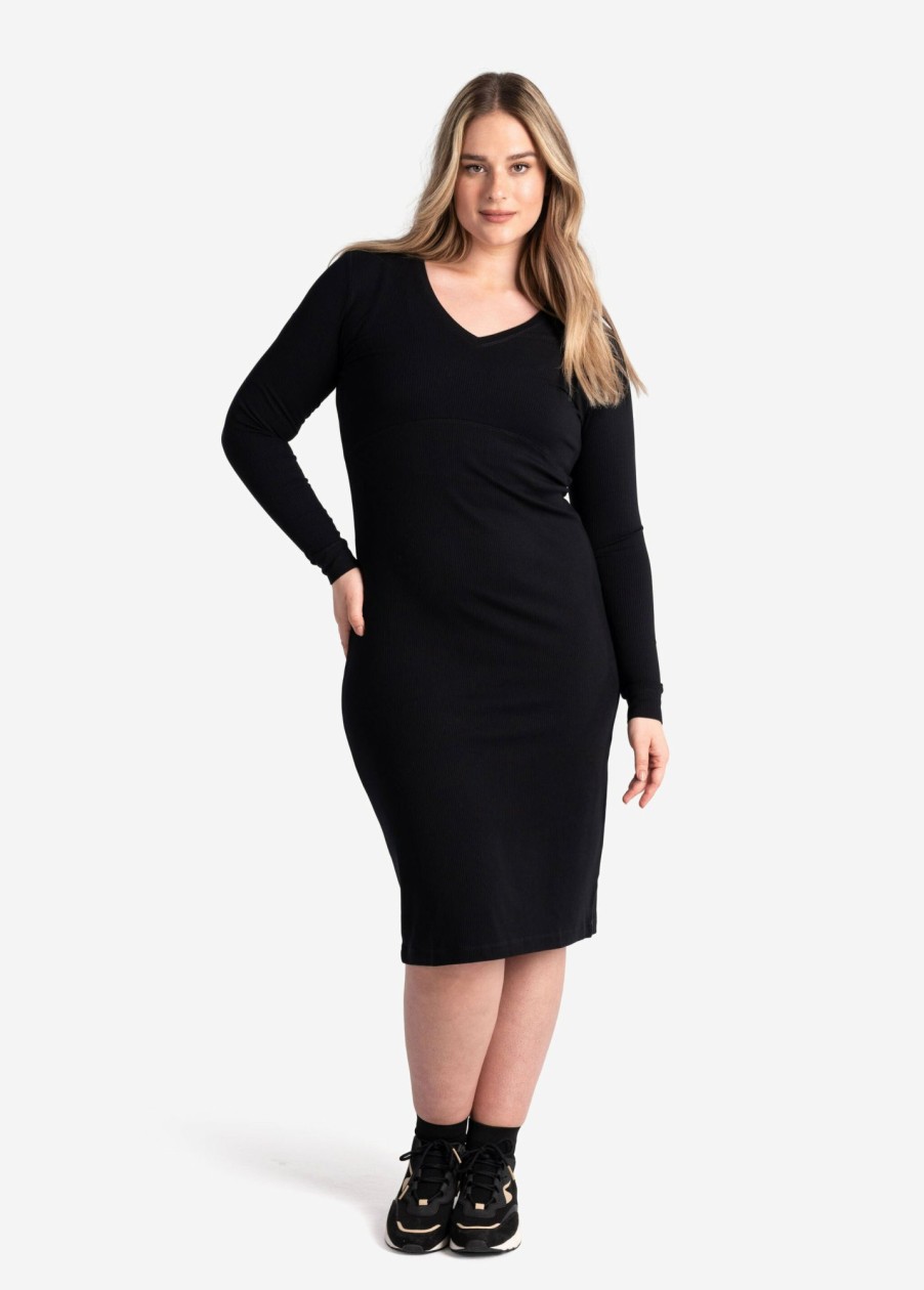 WOMEN Lole Dresses & Jumpsuits | Traverse V- Neck Dress - Black