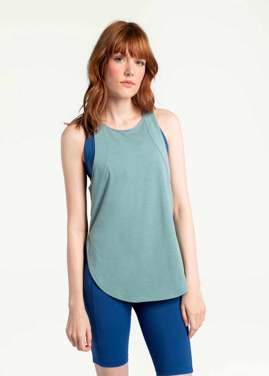 WOMEN Lole Tees & Tanks | Performance Wool Tank Top - Beryl Blue