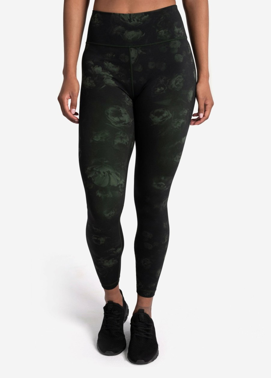 WOMEN Lole Leggings | Comfort Stretch Ankle Leggings - Kombu Crushed Blooms