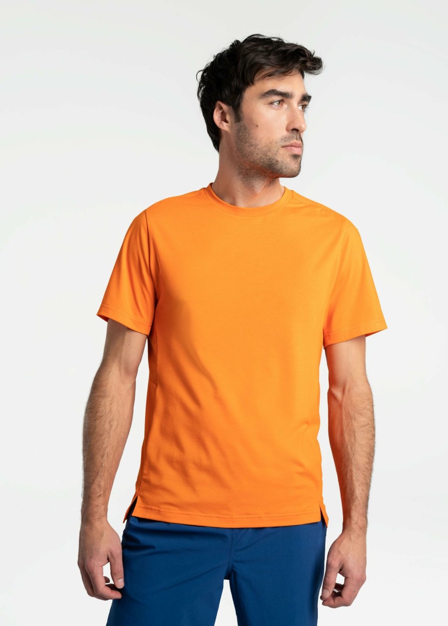 MEN Lole T-shirts & Hoodies | Performance Wool Short Sleeve - Mandarin