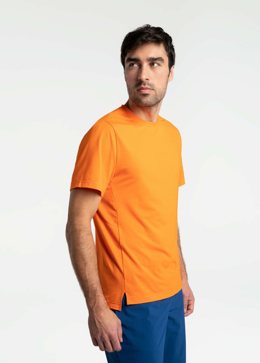 MEN Lole T-shirts & Hoodies | Performance Wool Short Sleeve - Mandarin