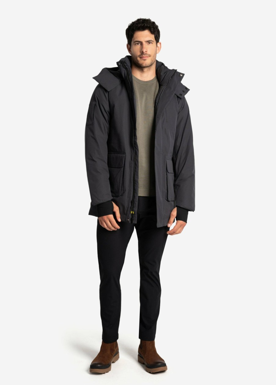 MEN Lole Winter Jackets | Elias Long Down Parka - Slate