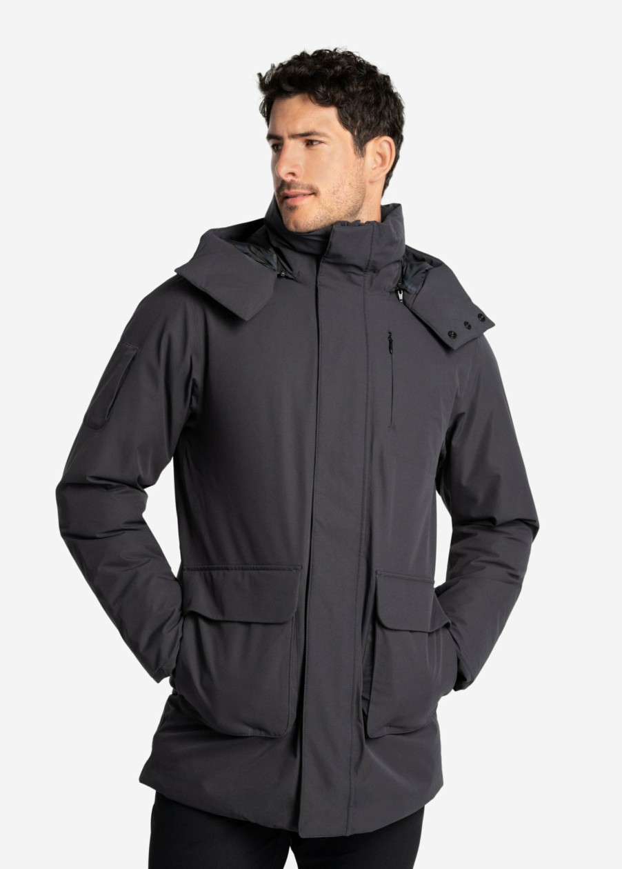 MEN Lole Winter Jackets | Elias Long Down Parka - Slate