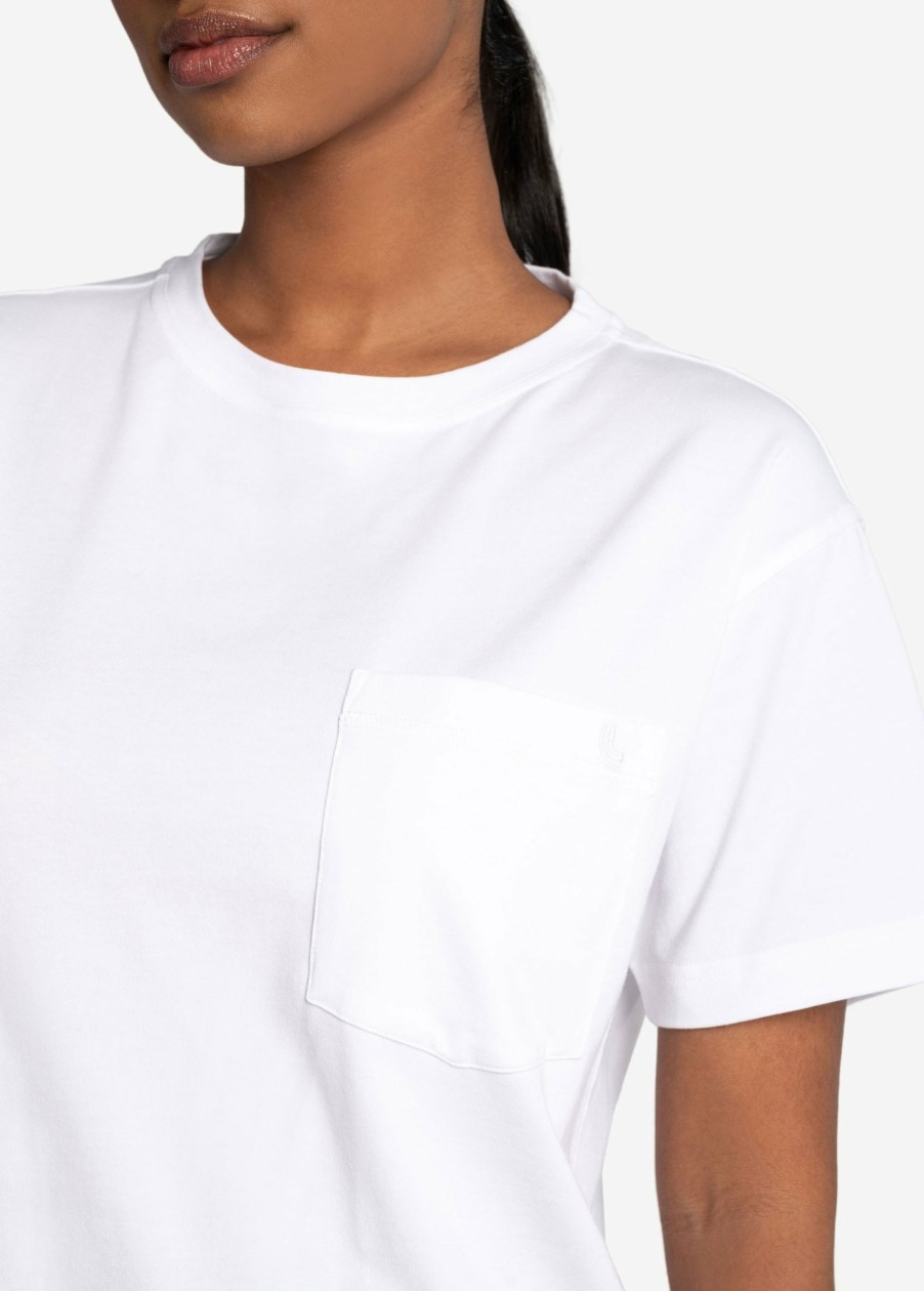 WOMEN Lole Tees & Tanks | Effortless Cotton Tee - White