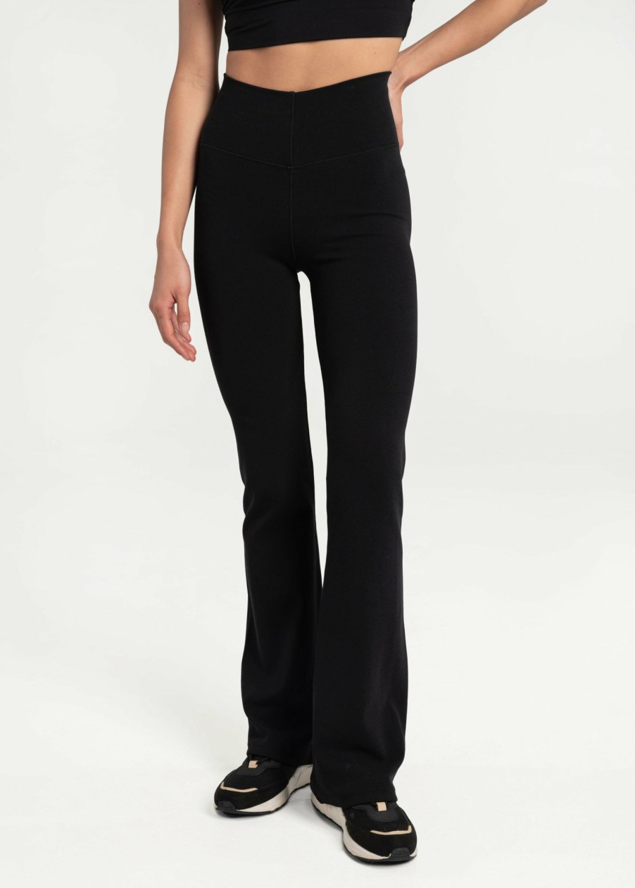 WOMEN Lole Joggers & Pants | Organic Cotton Bootleg Pants - Black