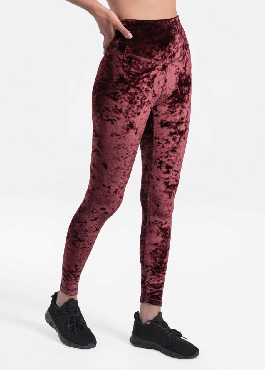 WOMEN Lole Leggings | Burst Velvet Ankle Leggings- Plum