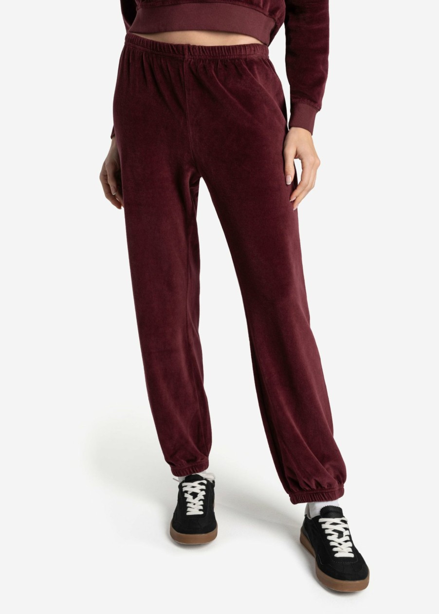 WOMEN Lole Joggers & Pants | Lole Edition Velour Jogger- Plum