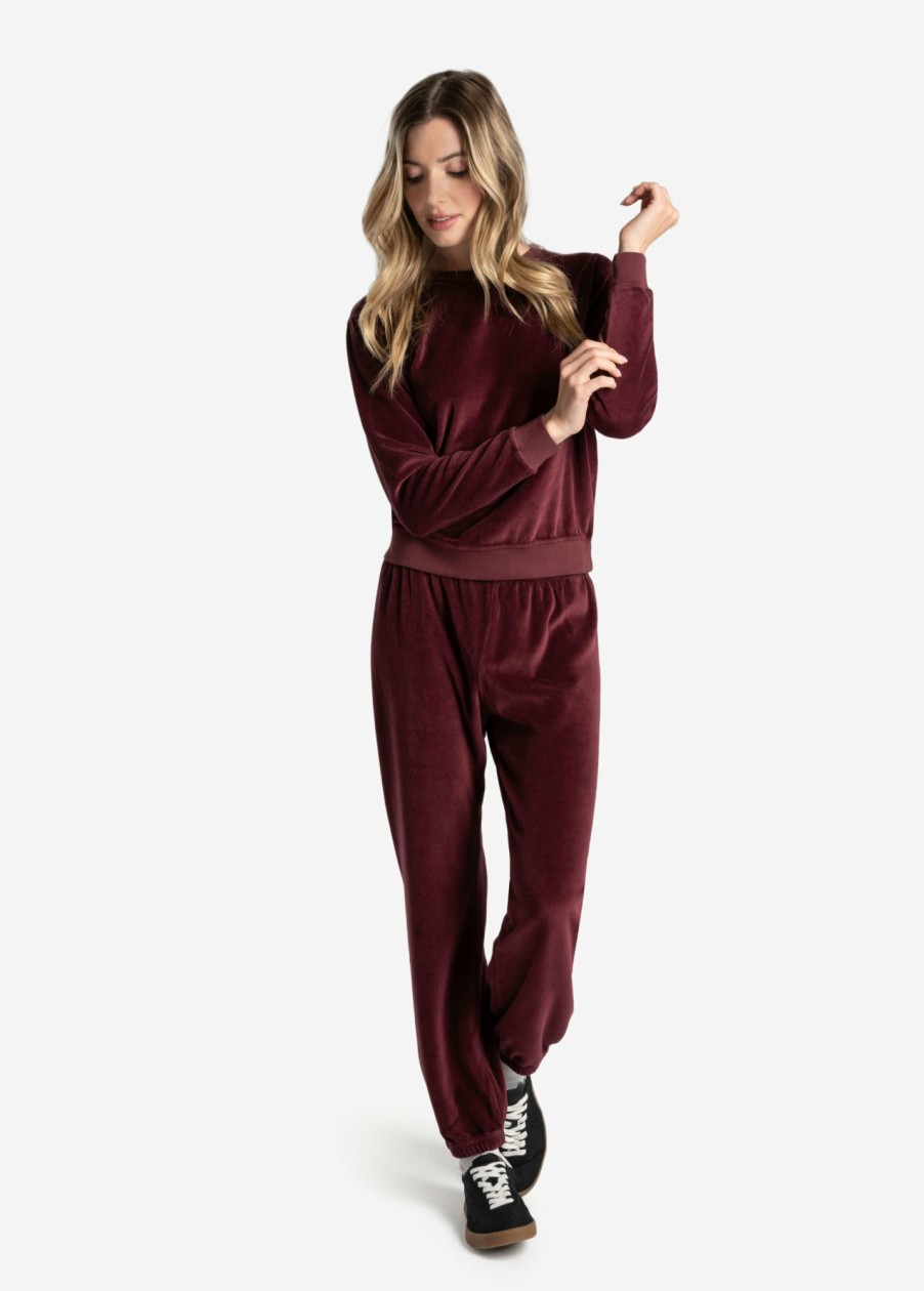 WOMEN Lole Joggers & Pants | Lole Edition Velour Jogger- Plum