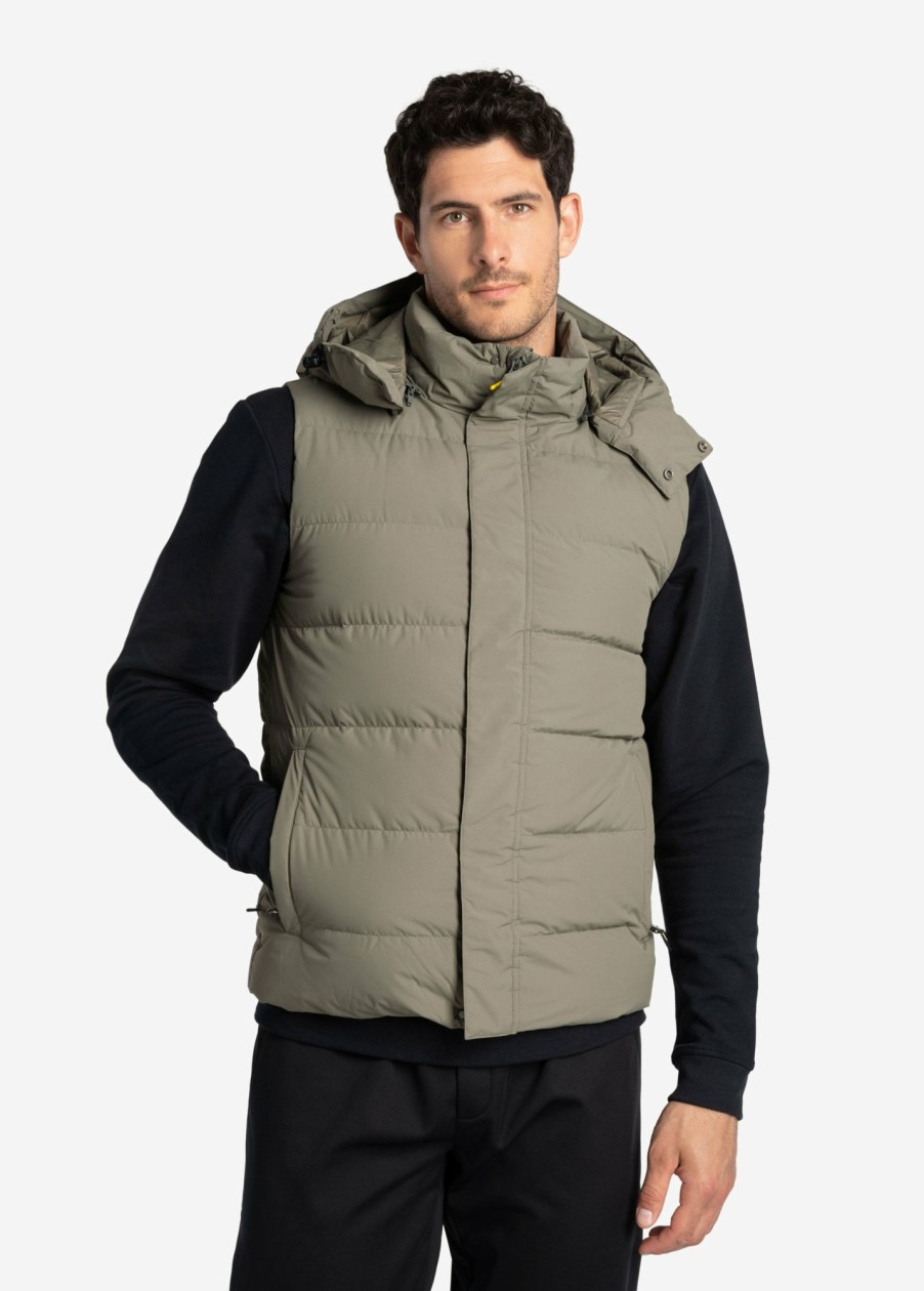 MEN Lole Mid-season Jackets | Odin Down Vest - Desert Green