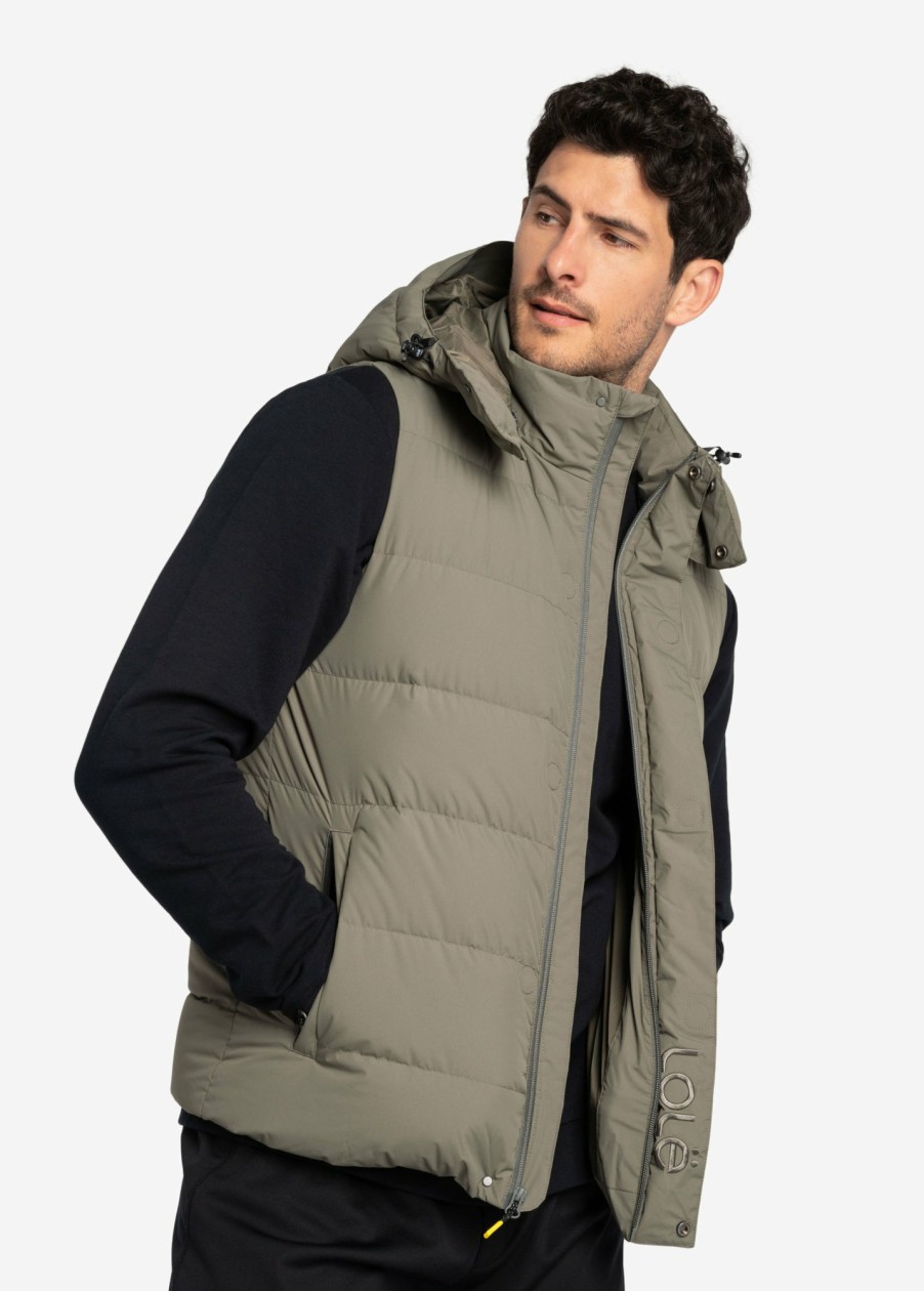 MEN Lole Mid-season Jackets | Odin Down Vest - Desert Green