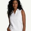 WOMEN Lole Fitness & Running | Step Up Polo Shirt - White