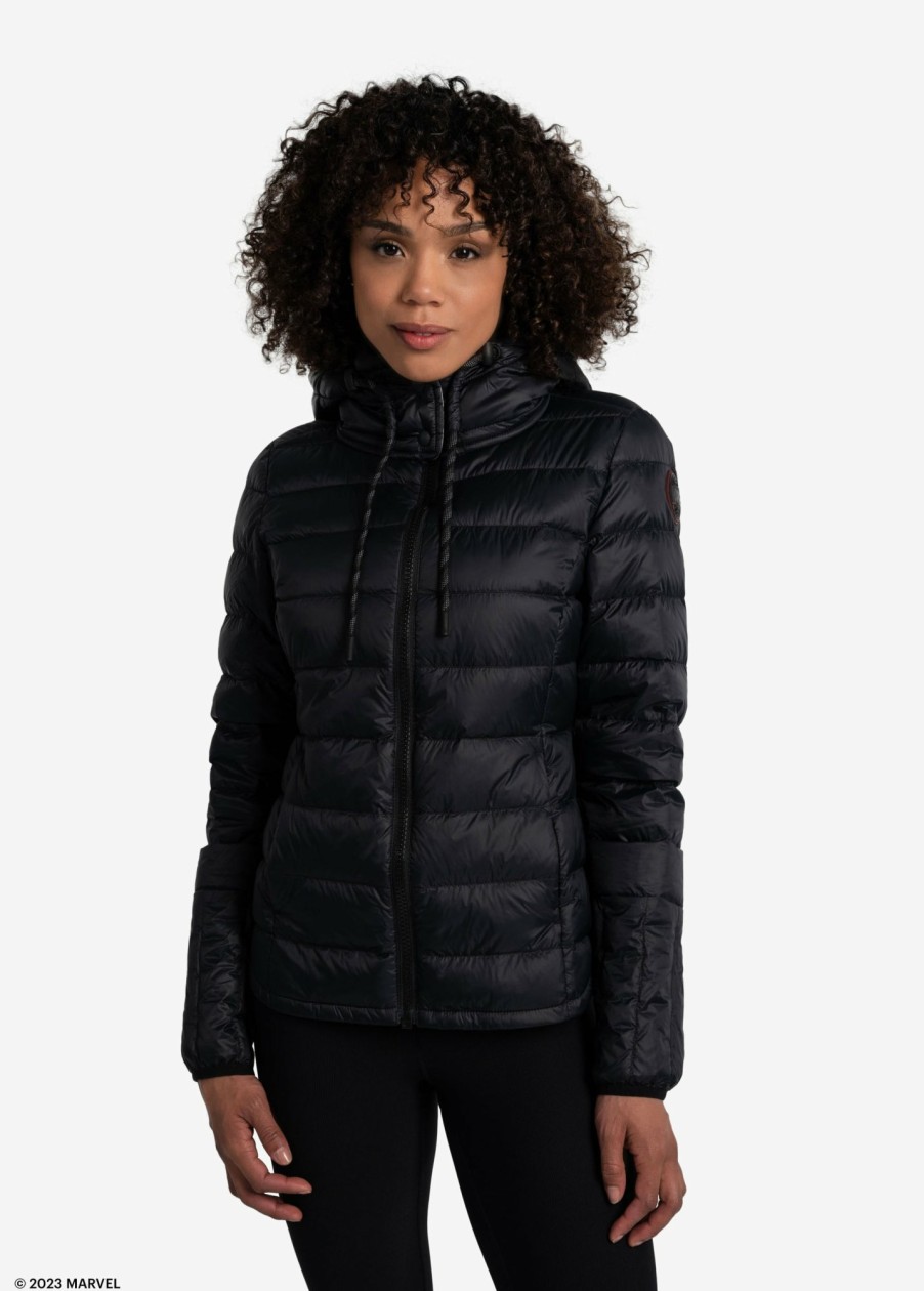 WOMEN Lole Mid-season Jackets | Emeline Down Jacket - Marvel Black With Camo