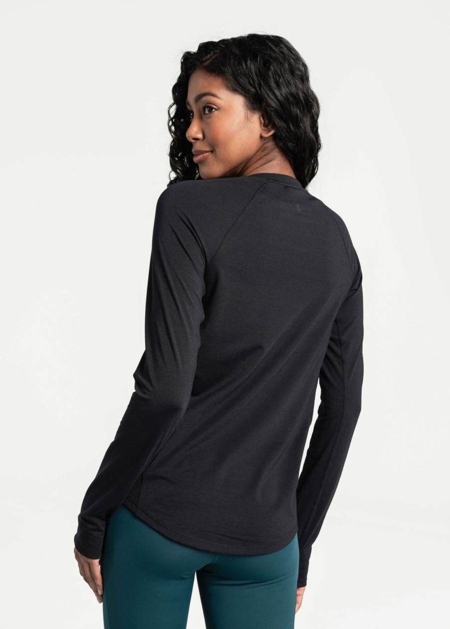 WOMEN Lole Tees & Tanks | Performance Wool Long Sleeve - Black