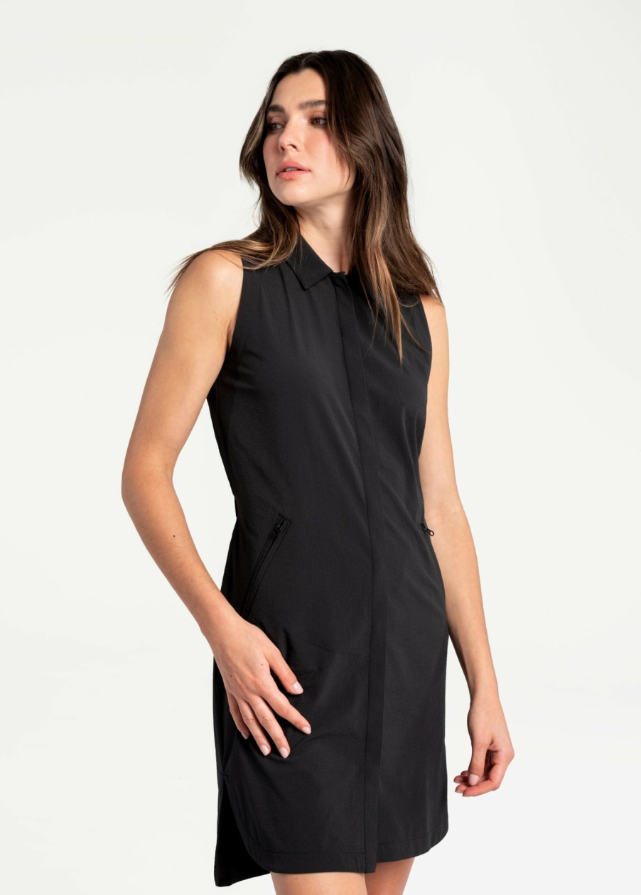 WOMEN Lole Dresses & Jumpsuits | Momentum Shirt Dress - Black