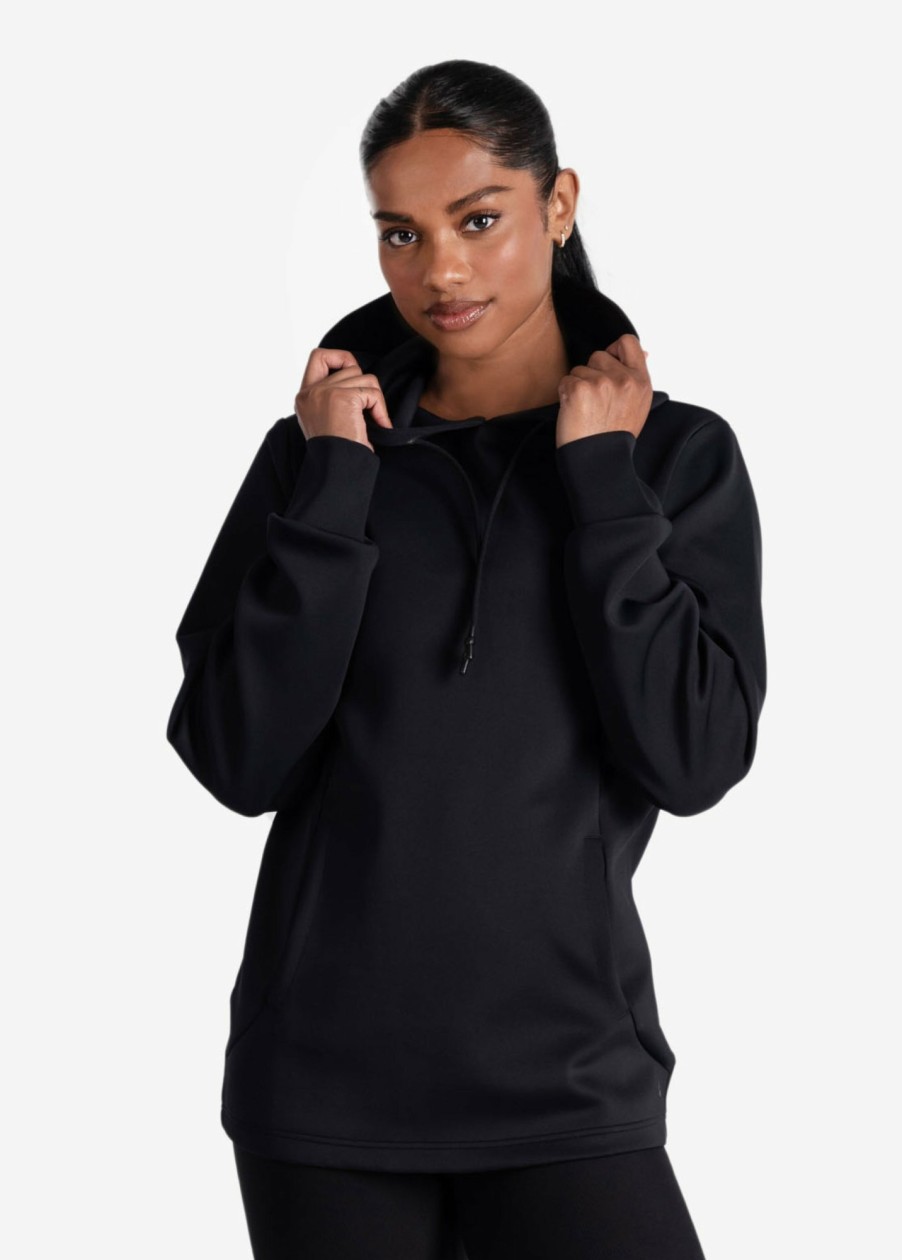 WOMEN Lole Hoodies & Sweaters | Spacer Long Sleeve Tunic - Black