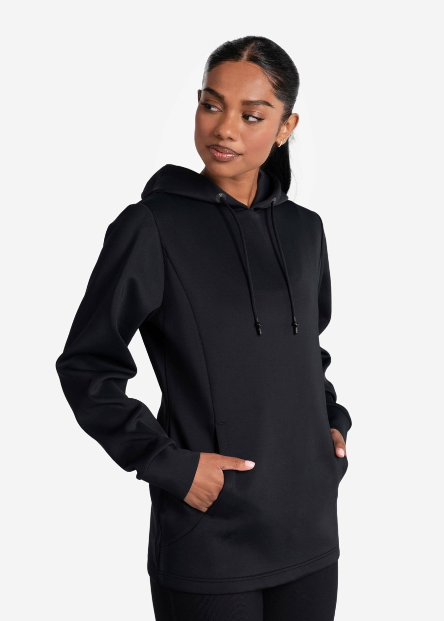 WOMEN Lole Hoodies & Sweaters | Spacer Long Sleeve Tunic - Black