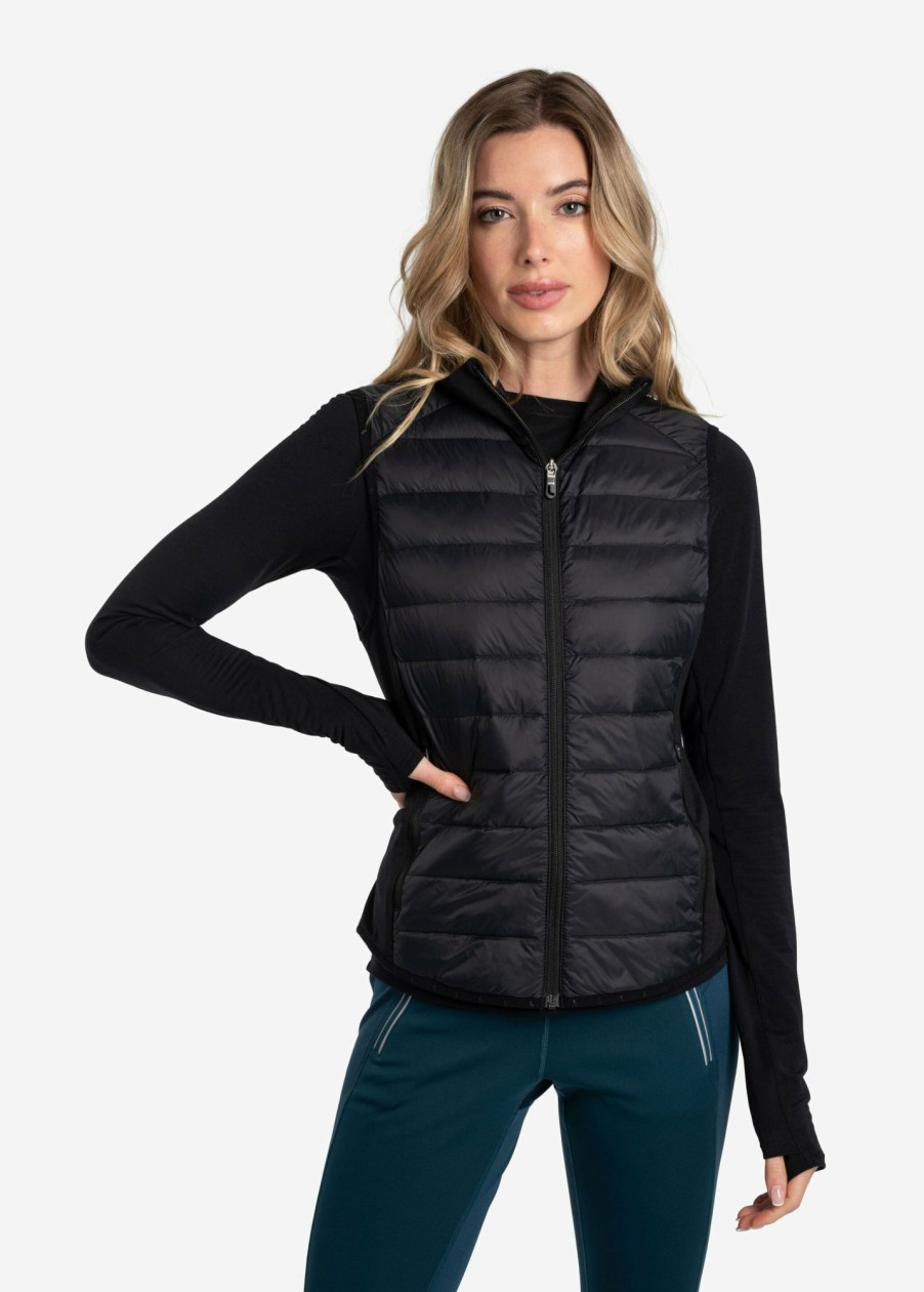 WOMEN Lole Mid-season Jackets | Just Insulated Vest - Black