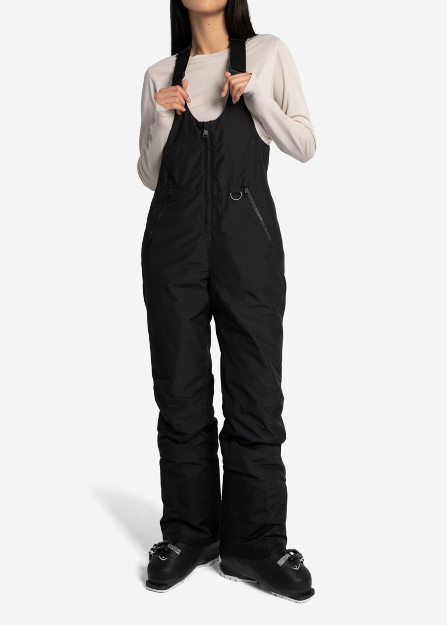 WOMEN Lole Outerwear | Cypress Insulated Snow Bib Pants - Black